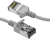 6 Inch Cat 8 Shielded Stock Ultra Thin 30AWG 40G Ethernet Patch Cable