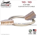 80 Ft "110" to "110" Cat 5E Custom Patch Cable 