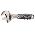 QuickTreX 8 Inch Adjustable Wrench with Comfort Non-Slip Handle - Made from Chrome Plated Heat Treated Carbon Steel