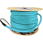 8 Strand Indoor Plenum Rated Interlocking Armored Multimode 10/40/100 GIG OM4 50/125 Custom Pre-Terminated Fiber Optic Cable Assembly - Made in the USA by QuickTreX®