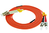 Stock 15 meter LC to ST 62.5/125 OM1 Multimode Duplex Patch Cable