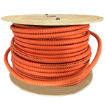 6 Strand Indoor Plenum Rated Interlocking Armored Multimode OM1 62.5/125 Fiber Optic Cable by the Foot - Made in the USA
