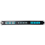 3 panel (1U) Rack Mount LGX Chassis Patch Panel by QuickTreX® for Fiber Optic and Keystone Adapter Panels