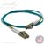 LC to LC Plenum Rated Multimode 10-GIG OM3 50/125 Premium Custom Duplex Fiber Optic Patch Cable with Corning® Glass - Made in the USA by QuickTreX®