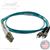 LC to ST Plenum Rated Multimode 10/40/100 GIG OM4 50/125 Premium Custom Duplex Fiber Optic Patch Cable with Corning® Glass - Made in the USA by QuickTreX®