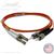 LC to ST Plenum Rated Multimode OM1 62.5/125 Premium Custom Duplex Fiber Optic Patch Cable with Corning® Glass - Made in the USA by QuickTreX®