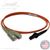 MTRJ to SC Plenum Rated Multimode OM1 62.5/125 Premium Custom Duplex Fiber Optic Patch Cable with Corning® Glass - Made in the USA by QuickTreX®