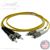 FC to ST Plenum Rated Singemode 9/125 Premium Custom Duplex Fiber Optic Patch Cable with Corning® Glass - Made in the USA by QuickTreX®