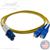 LC to SC Plenum Rated Singlemode 9/125 Premium Custom Duplex Fiber Optic Patch Cable with Corning® Glass - Made in the USA by QuickTreX®