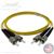 ST to ST Plenum Rated Singemode 9/125 Premium Custom Duplex Fiber Optic Patch Cable with Corning® Glass - Made in the USA by QuickTreX®
