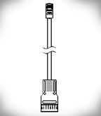 110 to RJ-45 Cat 5E Patch Cable