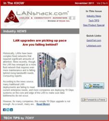 LANshack's New e-Newsletter
