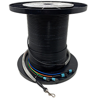 Custom Indoor / Outdoor MTP Fiber Trunk Cables - Plenum Rated - made in USA by QuickTrex