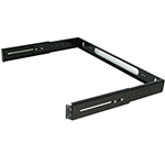1U Hinged Extendable / Adjustable (9.75 to 13.5 Inch) 19 Inch Wall Bracket for Mounting Patch Panels and Wire Management Panels