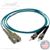 SC to ST Plenum Rated Multimode 10-GIG OM3 50/125 Premium Custom Duplex Fiber Optic Patch Cable with Corning® Glass - Made in the USA by QuickTreX®