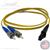 MTRJ to ST Plenum Rated Singemode 9/125 Premium Custom Duplex Fiber Optic Patch Cable with Corning® Glass - Made in the USA by QuickTreX®