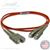 SC to SC Plenum Rated Multimode OM2 50/125 Premium Custom Duplex Fiber Optic Patch Cable with Corning® Glass - Made in the USA by QuickTreX®