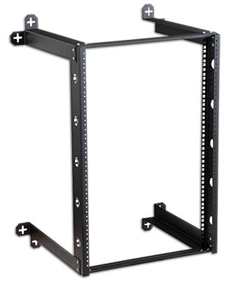 9U Open Frame Wall Mount Rack - 101 Series, 16 Inches Deep, Flat Packed