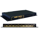 HDMI 1 In 8 Out Splitter w/IR Extension and 3D Capability 