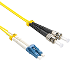 Stock 8 meter LC UPC to ST UPC Singlemode Duplex Fiber Optic Patch Cable