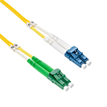Stock 2 meter LC UPC to LC APC Singlemode Duplex Fiber Optic Patch Cable