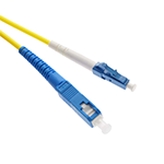 Stock 6 meter to LC UPC to SC UPC Singlemode Simplex Fiber Optic Patch Cable
