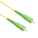 Stock 3 meter SC APC to SC APC Singlemode Simplex Fiber Optic Patch Cable