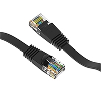 Cat 6 Flat Stock Ethernet Patch Cables 
