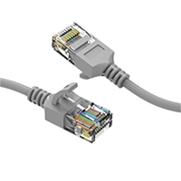 Cat 6A Ultra Thin Stock Ethernet Patch Cables