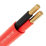 Premium 16/2 AWG Plenum Rated Indoor/Outdoor Fire Alarm Cable - RED 1000FT - EZ-Pull Box - Solid Copper Conductors, FPLP, CL3P, FT6 by Syston