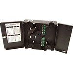4 Panel Wall Mount LGX Chassis Fiber Optic Splice Box Enclosure with Splice Tray Storage and Lockable Double Doors - by Multilink®