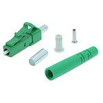 LC APC Singlemode Simplex Fiber Optic Epoxy-Polish Connectors for 3mm Buffer Tubes - 10 Pack