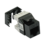 Cat 6 Keystone Jack - 180 Degree Punch Down - RoHS Compliant and UL Listed