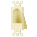 Reverse Nose Decor Insert for Low Voltage Cable Management Ivory