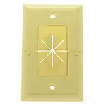 Split Wall Plate with Flexible Opening for Cable Concealment - Easy Installation
