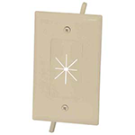 1-Gang Feed-Through Wall Plate with Flexible Opening