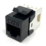 QuickTreX Premium Cat 6 Keystone Jack - 180 Degree Punch Down - TAA Compliant - RoHS Compliant and UL Listed