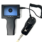 QuickTreX 250X - 400X Portable Fiber Optic Video Inspection Microscope with 3.5 Inch Handheld LCD Display Screen, and Carry Case for Inspecting 1.5mm and 2.5mm (LC, SC, ST, FC) Fiber Optic Connectors 