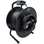 12 Fiber Broadcast Tactical Singlemode Custom Deployable Fiber Optic Assembly with Ruggedized Neutrik OpticalCON MTP (Female/Female - Method A) Waterproof IP65 Rated Connectors - Made in the USA by QuickTreX®