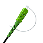 QuickTreX&reg; SC, ST, FC UPC and APC 2.5mm Ferrule Fiber Optic Connector Dust Cap with Anti-Loss Lanyard - Pack of 25 Pieces