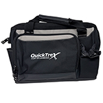 QuickTreX&reg; 14-Inch 6 Pocket Large Heavy-Duty 600D Polyester Molded Tool Bag w/ 8 Interior Holders, Zippered Closure, Dual Carry Handles, and Shoulder Strap