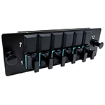 6 MTP/MPO Multimode OM3 and OM4 Ultra High Density (UHD) Adapter Panel for Mating Male to Female MTP®/MPO Fiber Optic Cables - Key Up / Key Down - by QuickTreX®