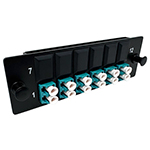 12 Fiber LC  Multimode 50/125 OM3/4 Ultra High Density (UHD) Fiber Optic Adapter Panel by QuickTreX®