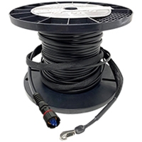 Outdoor Flat Drop IP68 Rated Preconnectorized Fiber Optic Cable Assemblies with Senko Connectors
