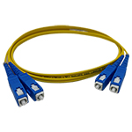 SC to SC Plenum Rated Singemode 9/125 Premium Custom Duplex Fiber Optic Patch Cable with Corning® Glass - Made in the USA by QuickTreX®