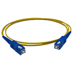 SC to SC Plenum Rated Singemode 9/125 Premium Custom Simplex Fiber Optic Patch Cable with Corning® Glass - Made USA by QuickTreX®