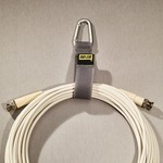 One Inch Wide by 6 CableCarrier with Silver Triangle Carabiner - 5 Pack