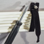12 Inch by 5/8 wide Rip-Tie Lite Cable Ties Screw Mount and End Grommet - 100-Pack