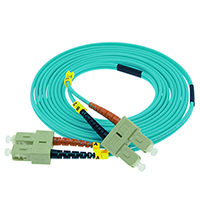 Stock SC to SC 50/125 OM4, 40 GIG Multimode Duplex Patch Cables