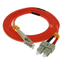LC to SC Multimode 50/125 OM2 Stock Fiber Optic Patch Cables